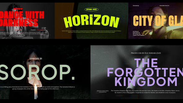 Photo of Movie Titles – Videohive 57088972