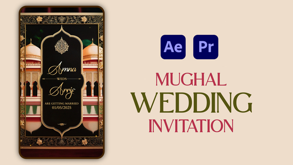 Photo of Mughal Wedding Invitation – Videohive 57162088