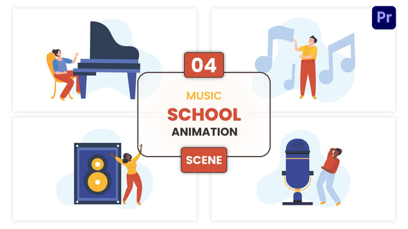 Photo of Music School Animation Scene – Videohive 57111095