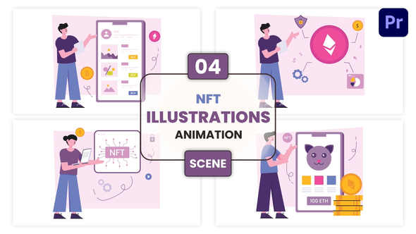 Photo of NFT Illustrations Animation Scene – Videohive 57009240