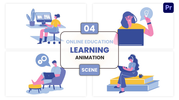 Photo of Online Education learning Character Animation Scene Pack – Videohive 57112594