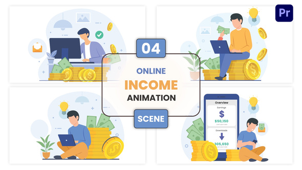 Photo of Online Income Animation Scene – Videohive 57112629