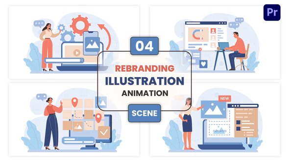 Photo of Rebranding Illustration Animation Scene – Videohive 57129238