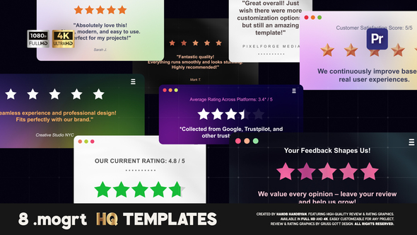 Photo of Review & Rating Graphics – Videohive 57031781