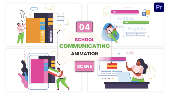 Photo of School Communicating Concept Animation Scene – Videohive 57129337