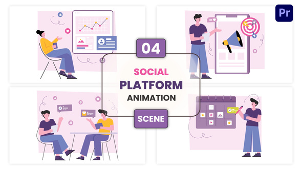 Photo of Social Platform Illustration Animation Scene – Videohive 57129431