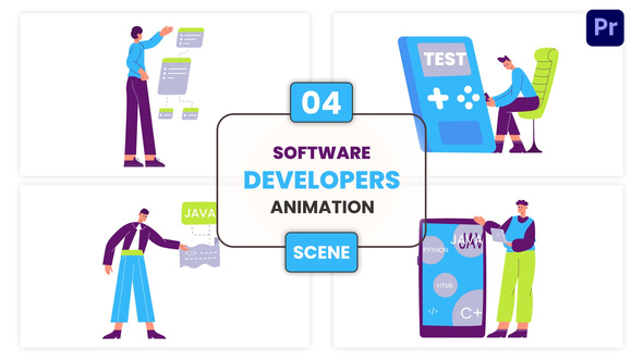 Photo of Software Developers Animation Scene – Videohive 57129447