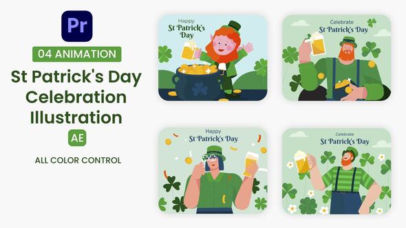 Photo of St Patrick’s Day Celebration Illustration Scene – Videohive 57105773