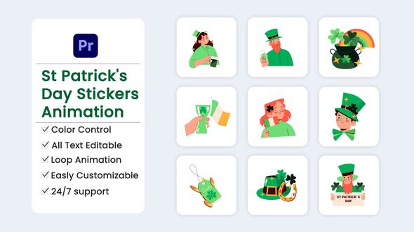 Photo of St Patrick’s Day Stickers – Videohive 57013051