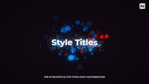 Photo of Style Titles For After Effects – Videohive 57061799