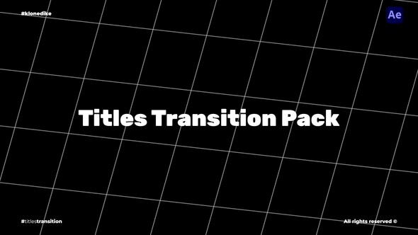 Photo of Titles Transition Pack – Videohive 57110605