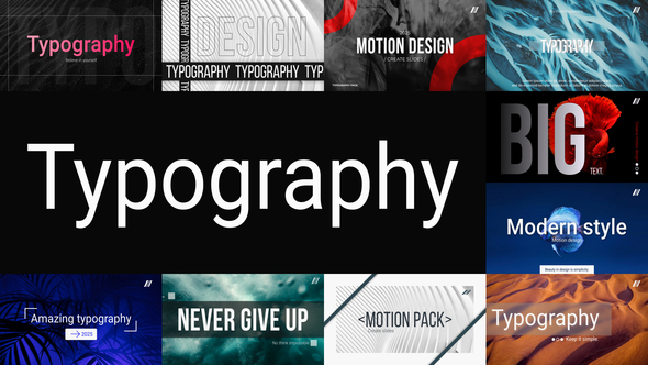 Photo of Typography – Videohive 54724913