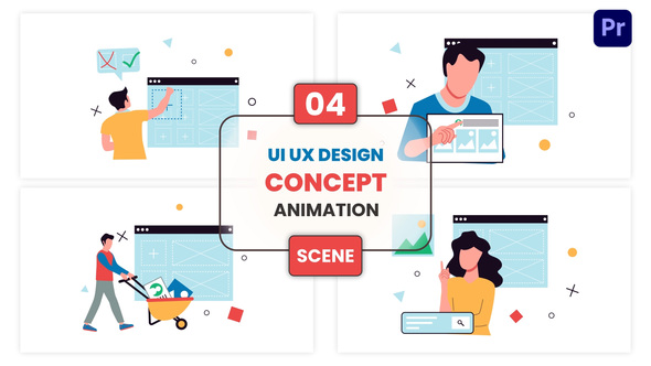 Photo of Ui Ux Design Concept Illustration Animation Scene – Videohive 57130628