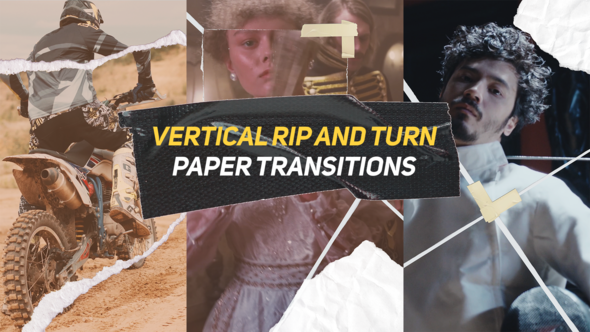 Photo of Vertical Rip Paper Transitions V2 – Videohive 57061930