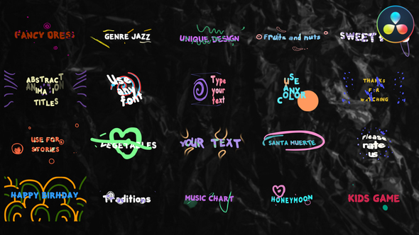Photo of Abstract Titles for DaVinci Resolve – Videohive 57695811
