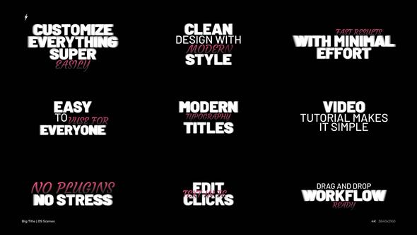 Photo of Big Titles 1.0 | FCPX & Apple Motion – Videohive 57828209