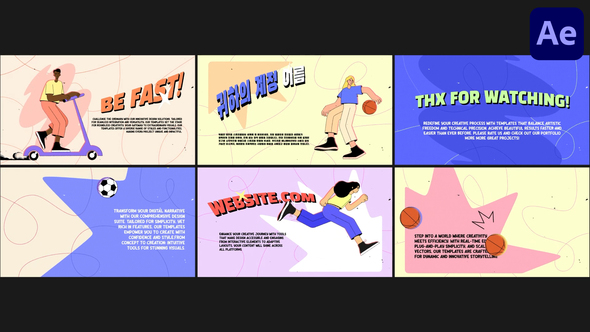 Photo of Cartoon Sport Slides for After Effects – Videohive 57813742
