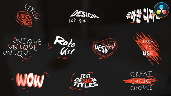 Photo of Cartoon Text Design Titles | DaVinci Resolve – Videohive 57726802