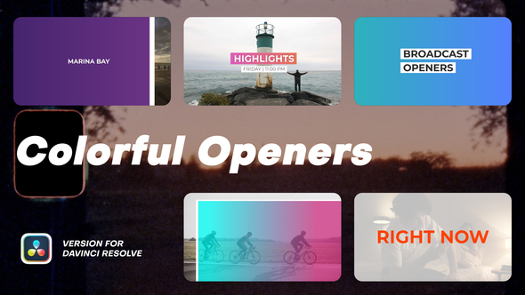 Photo of Colorful Openers | DaVinci Resolve – Videohive 57791068