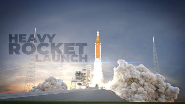 Photo of Heavy Rocket Launch – Videohive 22419246