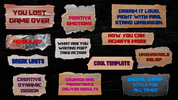Photo of Ripped Paper Tape Titles – Videohive 56318699