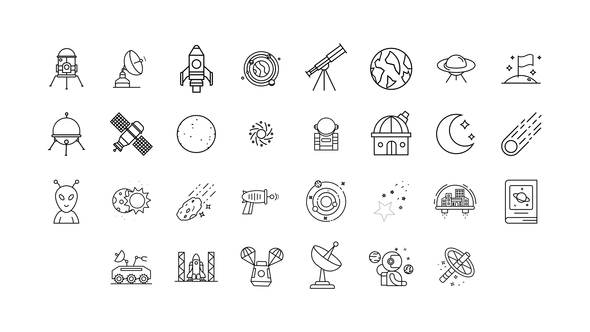 Photo of Space and Universe Line Icons – Videohive 57854802