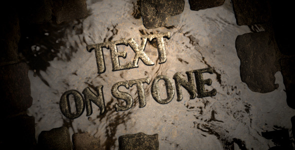 Photo of Text on paving stone – Videohive 6079524