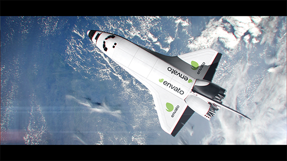 Photo of Your Logo on Space Shuttle – Videohive 18036578