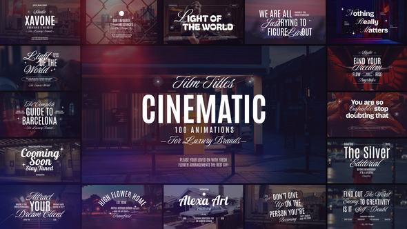 Photo of 100 Cinematic Film Titles – Videohive 57975178