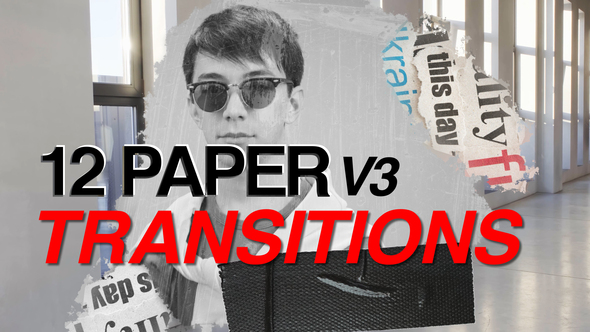 Photo of 12 Paper Transitions V3 – Videohive 58141701