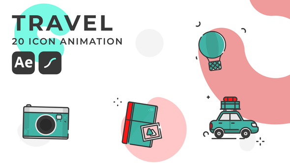 Photo of 20 Travel animated icons pack | After Effects Template & Lottie Animation – Videohive 57330751