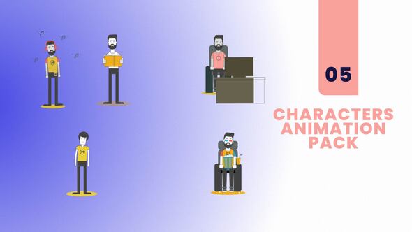 Photo of 5 Characters Animation Pack – Videohive 54513194