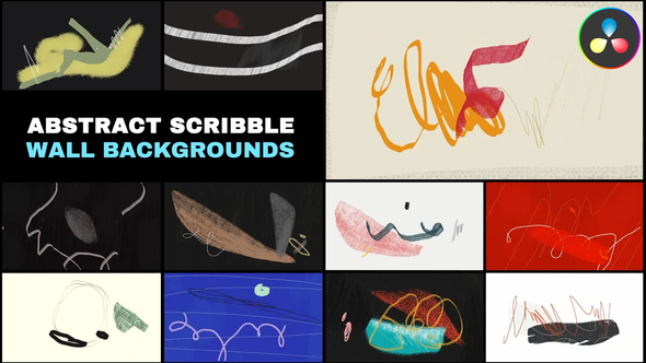 Photo of Abstract Scribble Wall Backgrounds | DaVinci Resolve – Videohive 57893814