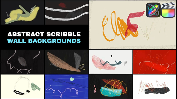 Photo of Abstract Scribble Wall Backgrounds | FCPX – Videohive 58141393