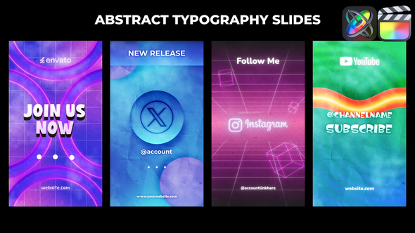 Photo of Abstract Typography Logo Vertical for FCPX – Videohive 58141502
