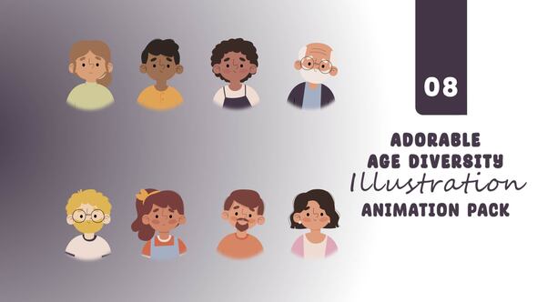 Photo of Adorable Age Diversity Characters Pack – Videohive 54960362