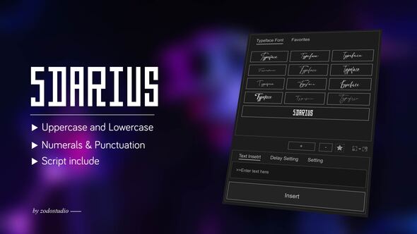 Photo of Animated Typeface – 5 Darius – Videohive 58068132
