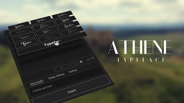 Photo of Animated Typeface – Athene – Videohive 58204840