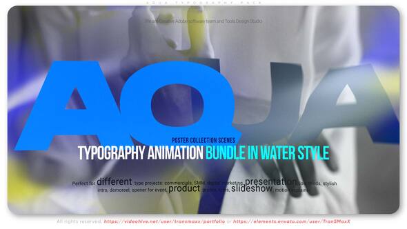 Photo of Aqua Typography Pack – Videohive 57953192