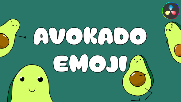 Photo of Avokado Emoji Stickers for DaVinci Resolve – Videohive 58050802