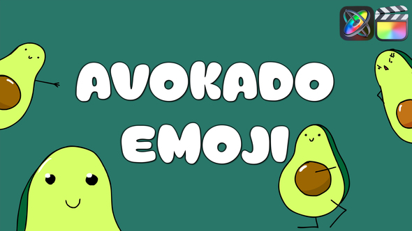 Photo of Avokado Emoji Stickers for FCPX – Videohive 58050786