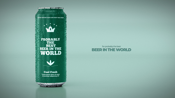 Photo of Beer Can Animated Condense Mock Up – Videohive 57804619