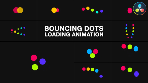 Photo of Bouncing Dots Loading Animation for DaVinci Resolve – Videohive 57859962