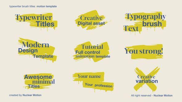 Photo of Brush Titles – Videohive 57925943