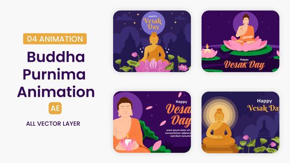 Photo of Buddha Purnima illustration Scene – Videohive 57912157