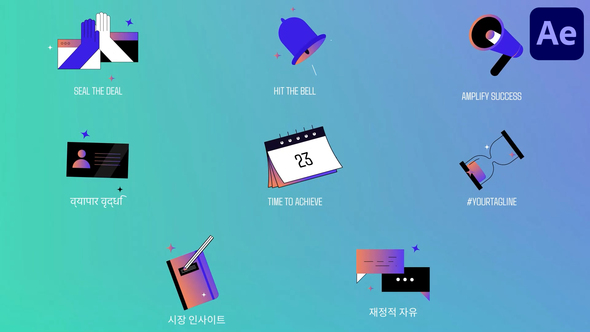 Photo of Business Relations Gradient Icons for After Effects – Videohive 57986152