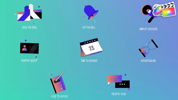 Photo of Business Relations Gradient Icons for FCPX – Videohive 58097609
