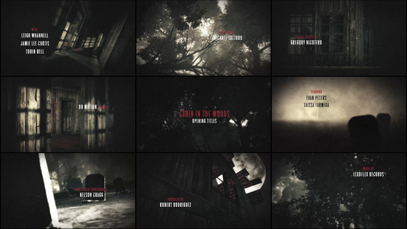 Photo of Cabin In The Woods – Horror Titles – Videohive 27012874