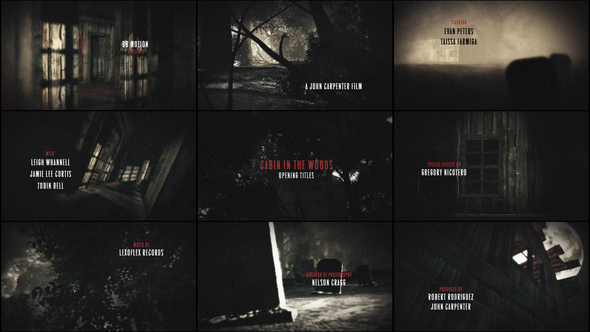 Photo of Cabin In The Woods – Horror Titles – Videohive 27672882