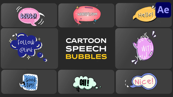 Photo of Cartoon Speech Bubbles for After Effects – Videohive 58048411